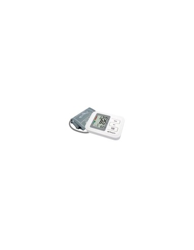 TENSIOMETRO DE BRAZO ORBEGOZO TES 4650 MEDICION AUTOMATICA INTELIGENTE 2 BRAZALETES PANTALLA LCD ILUMINADA 2 MEMORIAS 60-60 4XAA