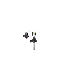 Nanocable Organizador de Cables Flexible 25 mm, Negro, 2 m 2