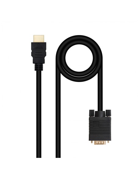 Nanocable Cable Conversor HDMI a VGA, 1.8 m, Negro