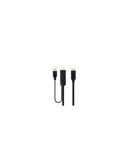Nanocable Cable Conversor HDMI 2.0 a DisplayPort V1.2, 1.8 m, Negro