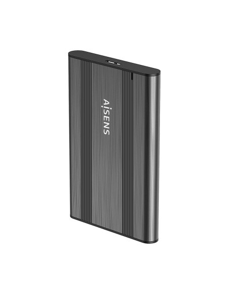 AISENS Caja Externa 2,5â?³ 9.5mm SATA a USB 3.0/USB3.1 Gen1, Gris