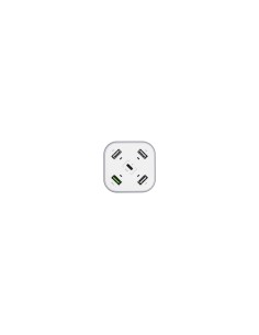 AISENS Cargador 48W 5 Puertos 3x USB-A 1x USB-C 1x USB QC3.0, Blanco 2