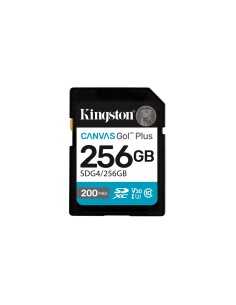 Kingston Technology Canvas Go! Plus 256GB SDXC Canvas Go Plus Gen4 200MB/s C10 UHS-I U3 V30
