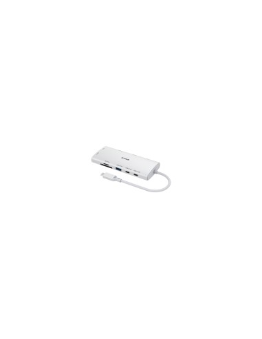 D-Link DUP-A01 hub de interfaz USB 3.2 Gen 1 (3.1 Gen 1) Type-C 10000 Mbit/s Blanco
