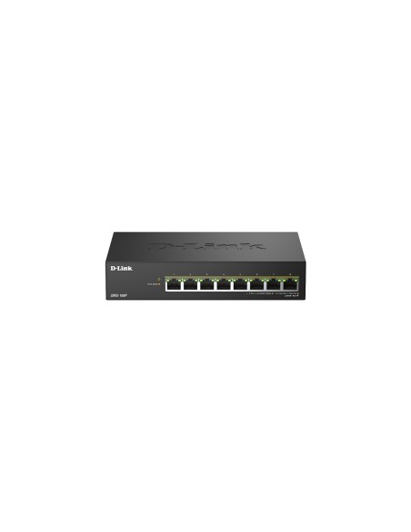 D-Link DMS-108P/E switch No administrado 2.5G Ethernet (100/1000/2500) Energía sobre Ethernet (PoE) Negro