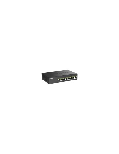 D-Link DMS-108P/E switch No administrado 2.5G Ethernet (100/1000/2500) Energía sobre Ethernet (PoE) Negro