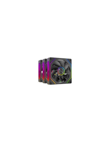 Mars Gaming MF-LINKFINITYKIT2R Carcasa del ordenador Ventilador 12 cm Negro 3 pieza(s)