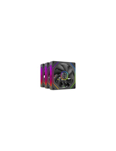 Mars Gaming MF-LINKFINITYKIT2R Carcasa del ordenador Ventilador 12 cm Negro 3 pieza(s)