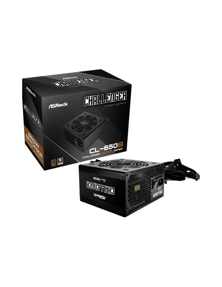 Asrock Challenger CL-650B unidad de fuente de alimentación 650 W 20+4 pin ATX ATX Negro