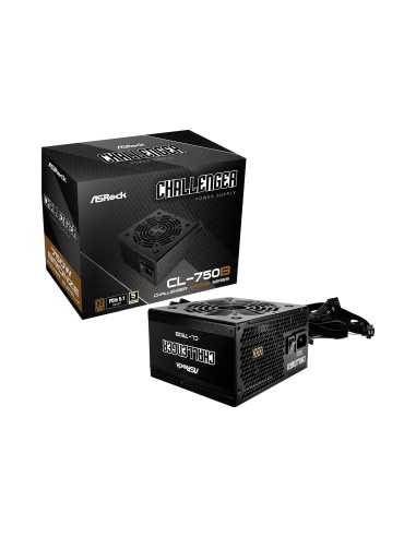 Asrock Challenger CL-750B unidad de fuente de alimentación 750 W 20+4 pin ATX ATX Negro
