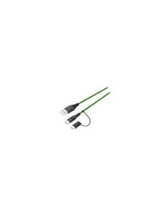 EgoGear SCH10-XX-GN cable USB 3 m USB A USB C Negro, Verde 2