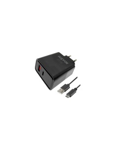 Approx APPUSBWALL65W Cargador 65W QC 1x USB A + 1 USB C + cable