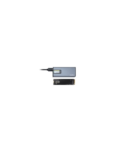 CoolBox COO-MCM-M2F caja para disco duro externo Caja externa para unidad de estado sólido (SSD) Gris M.2