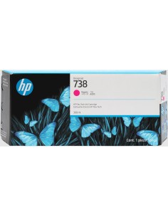 HP Cartucho de tinta magenta DesignJet 738 de 300 ml