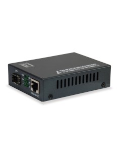 LevelOne GVT-2012 convertidor de medio 1000 Mbit/s Negro