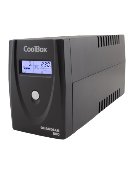CoolBox SAI Guardian 3 LCD 800VA 480W 2 Schukos + Software