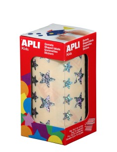 APLI 11635 etiqueta autoadhesiva Estrella Permanente