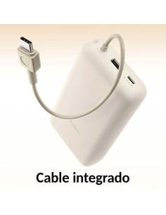 Carga rápida Xiaomi 33W 20.000mAh beige.