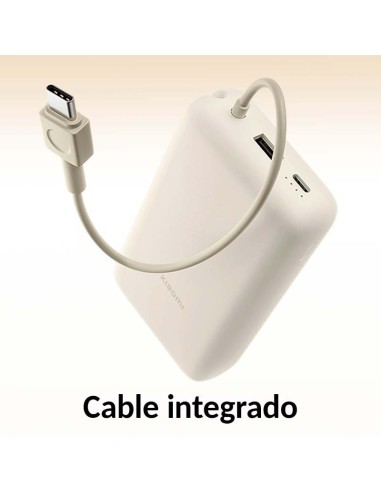 Carga rápida Xiaomi 33W 20.000mAh beige.