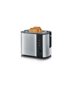 Severin 2589 2 rebanada(s) 800 W Negro, Acero inoxidable