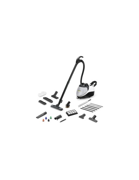 Kärcher SV 7 Limpiador a vapor de cilindro 0,5 L 2200 W Negro, Gris, Blanco