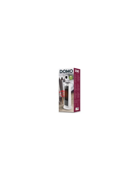 Domo DO7347H calefactor eléctrico Interior Negro, Blanco 2000 W Ventilador tipo torre para el hogar