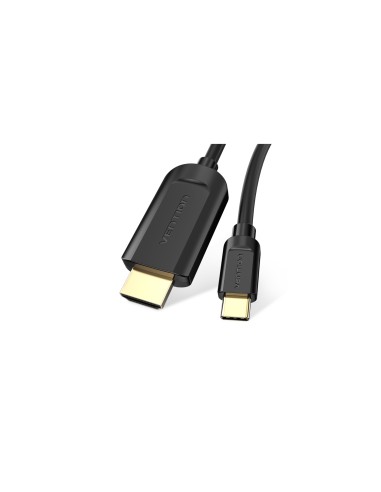 Vention Cable Conversor HDMI 1.4 4K CGUBG/ USB Tipo-C Macho - HDMI Macho/ 1.5m/ Negro