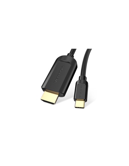 Vention Cable Conversor HDMI 1.4 4K CGUBH/ USB Tipo-C Macho - HDMI Macho/ 2m/ Negro
