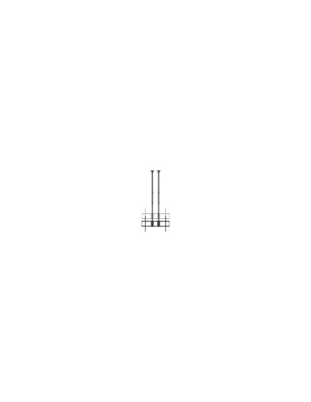 AISENS Soporte de Techo PRO Inclinable, Extensible y Nivelable para Monitor/TV 120kg de 60-120, Negro