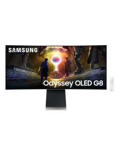 Samsung G85SD pantalla para PC 86,4 cm (34") 3440 x 1440 Pixeles UltraWide Quad HD OLED Plata