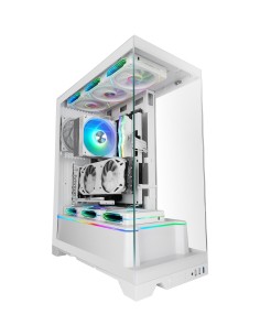 Mars Gaming MCPRISMAW carcasa de ordenador Midi Tower Blanco