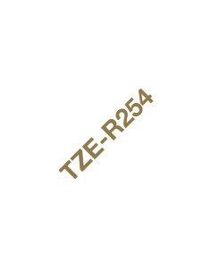 Brother TZE-R254 cinta para impresora de etiquetas Oro sobre blanco