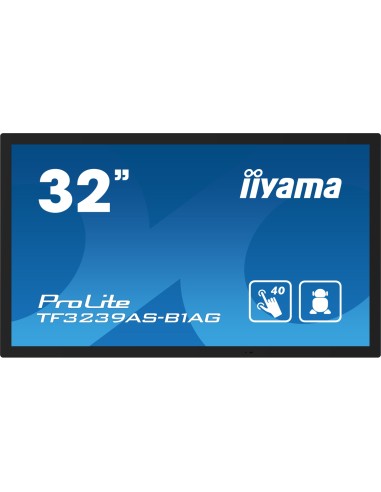 iiyama TF3239AS-B1AG pantalla de señalización Pantalla plana para señalización digital 80 cm (31.5") LED 500 cd / m² 2.4K Ultra 