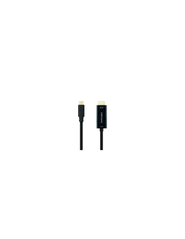 Nanocable Cable Conversor USB-C a HDMI 1.4 4K@30HZ 1.8 m, Negro