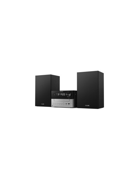 Philips TAM3205M2 sistema de audio para el hogar Microcadena de música para uso doméstico 20 W Negro, Plata