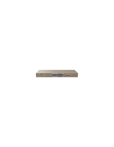 IP-COM Networks G1118P-16-250W switch No administrado Gigabit Ethernet (10/100/1000) Energía sobre Ethernet (PoE) Marrón