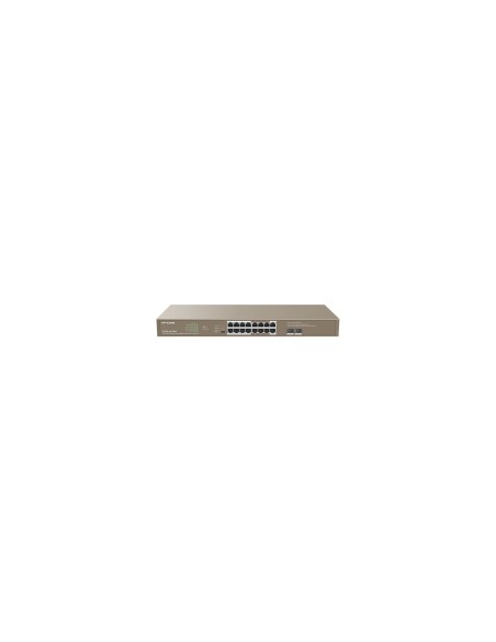 IP-COM Networks G1118P-16-250W switch No administrado Gigabit Ethernet (10/100/1000) Energía sobre Ethernet (PoE) Marrón