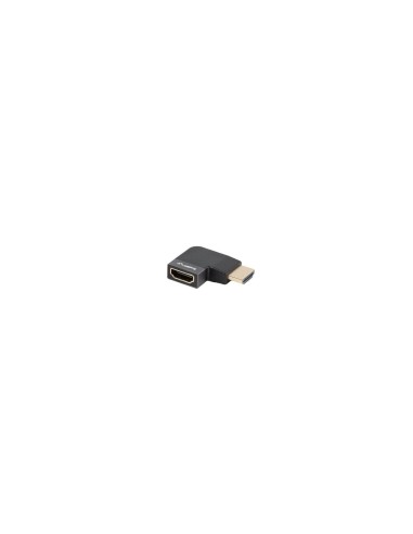 Lanberg AD-HDMI-10 adaptador de cable de vídeo HDMI tipo A (Estándar) Negro, Plata