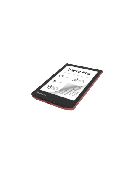PocketBook Verse Pro lectore de e-book Pantalla táctil 16 GB Wifi Negro, Rojo