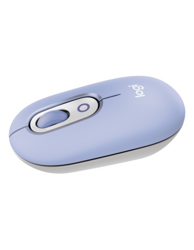 Logitech POP Mouse, ratón inalámbrico Bluetooth compacto y portátil con botones programables y clics discretos, tecnología Easy-
