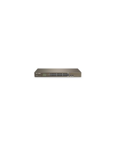 IP-COM Networks G1024F switch No administrado Gigabit Ethernet (10/100/1000) Negro