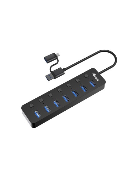 Equip 128965 hub de interfaz USB 3.2 Gen 1 (3.1 Gen 1) Type-A 5000 Mbit/s Negro