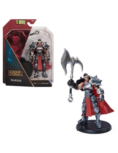 League of Legends , figura coleccionable de Darius de 10,2 cm con detalles de gran calidad y un accesorio de hacha, Colección de