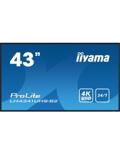 iiyama LH4341UHS-B2 pantalla de señalización 108 cm (42.5") LCD 500 cd / m² 4K Ultra HD Procesador incorporado Android 8.0 18/7