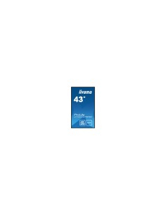 iiyama LH4341UHS-B2 pantalla de señalización 108 cm (42.5") LCD 500 cd / m² 4K Ultra HD Procesador incorporado Android 8.0 18/7 2