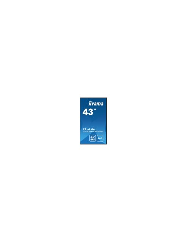 iiyama LH4341UHS-B2 pantalla de señalización 108 cm (42.5") LCD 500 cd / m² 4K Ultra HD Procesador incorporado Android 8.0 18/7