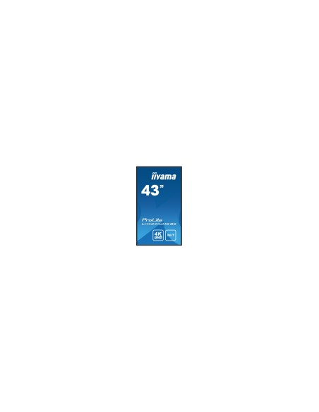 iiyama LH4341UHS-B2 pantalla de señalización 108 cm (42.5") LCD 500 cd / m² 4K Ultra HD Procesador incorporado Android 8.0 18/7