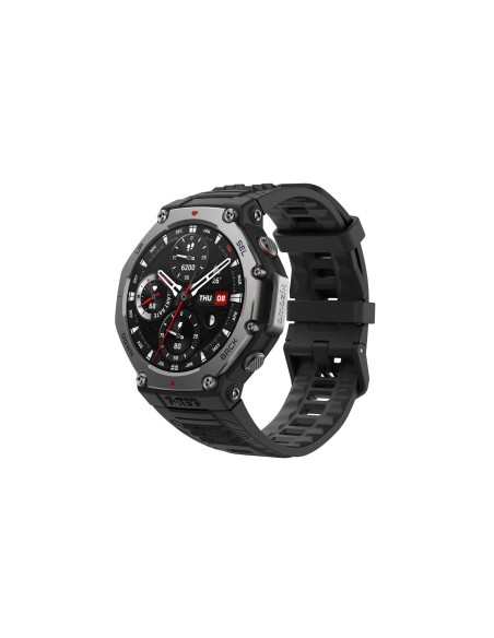 Amazfit T-Rex 3 3,81 cm (1.5") AMOLED 48.5 mm Digital 480 x 480 Pixeles Pantalla táctil Negro Wifi GPS (satélite)