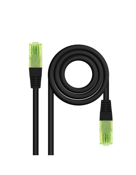 Nanocable Cable de Red Latiguillo RJ45 CAT.6 UTP AWG26 CCA, Negro, 2 m