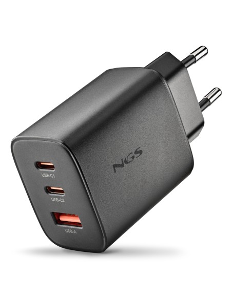 NGS ERA 65W BLACK Universal Negro Corriente alterna Carga rápida Interior